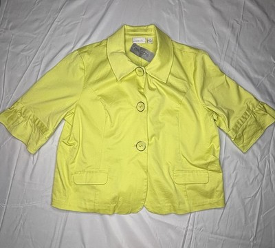Chicos Power Princeton Soft Lime Women s Jacket Size 4 NWT