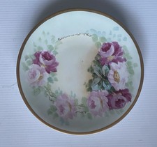 Antique Jean Pouyat Limoges Hand Painted Flower Pattern Decorative Plate 9  