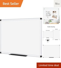 Magnetic Dry Erase Board, 24 X 18 Inches, Silver Aluminium Frame