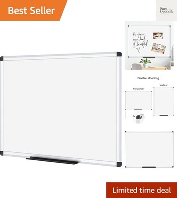 Magnetic Dry Erase Board, 24 X 18 Inches, Silver Aluminium Frame