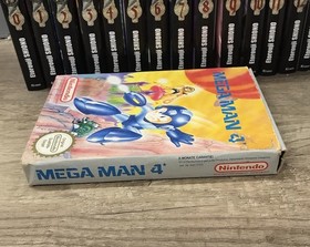 Nintendo NES Mega Man 4 boite et jeu NOE notice FRA avec cale poly bon etat