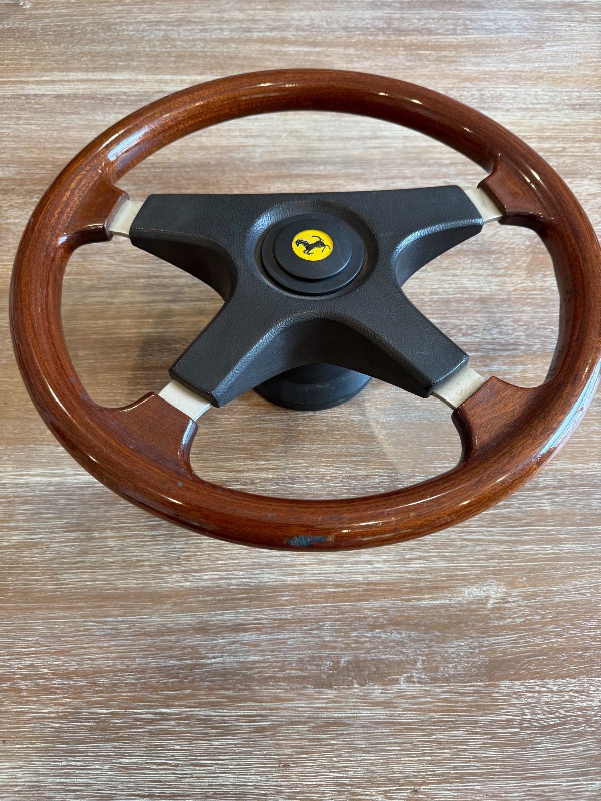 Personal Homologated Fittipaldi mahagony Wood Steering Wheel 360mm Ferrari