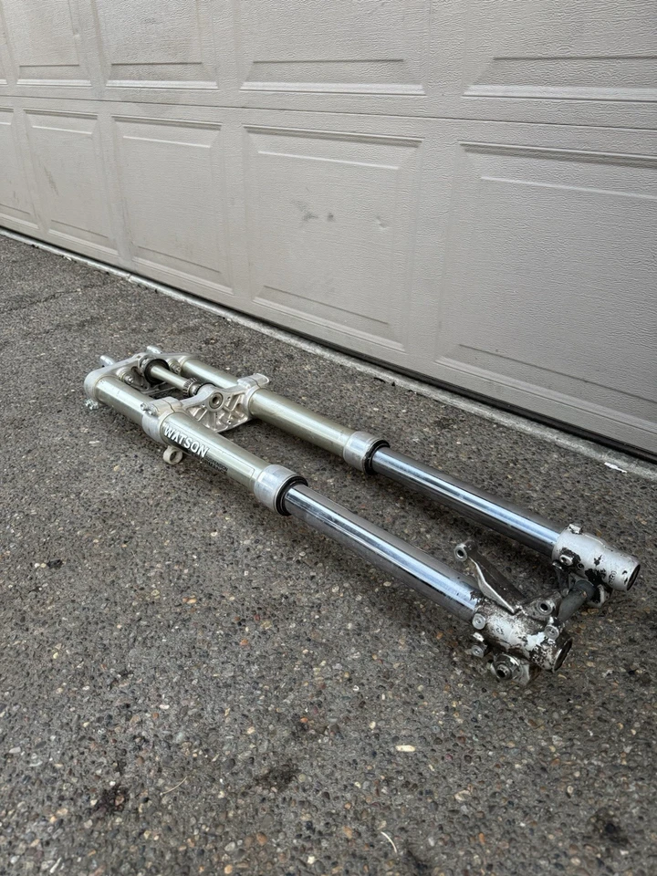 ✅2000 Honda CR125R CR 125R OEM FRONT FORKS SHOCK SUSPENSION TUBES CLAMPS - Image 4 of 4