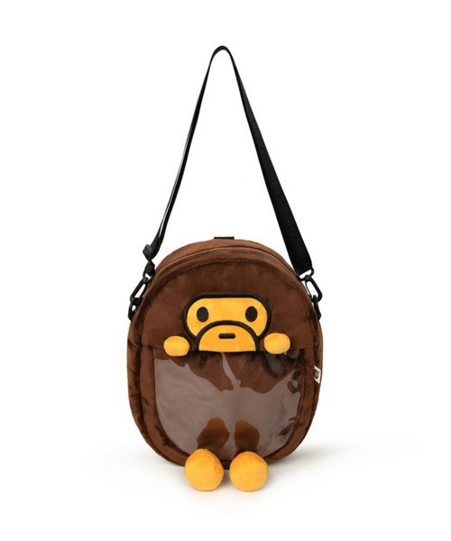 A BATHING APE BABY MILO SMALL CROSS BAG Brown AM20190337 Japan New