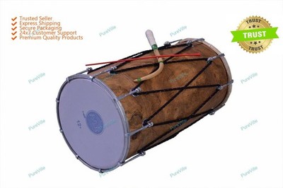 Professionelle Punjabi Mangoholz Bhangra Dhol Teak Produktion kostenlose gepo...