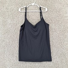 Uniqlo AIRism Cami Women Medium Black Bratop Sleeveless Activewear Athleisure