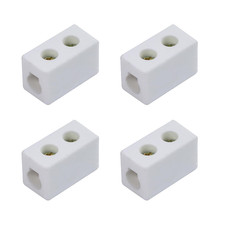 1 Way Ceramics Terminal Blocks, 30A 250V High Temp Porcelain Ceramic Connectors