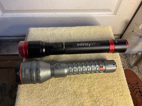 2 Rechargeable-NEBO DAVINCI 10K Lumen USB-C W/Powerbank & Infinity X1 5000 Lumen