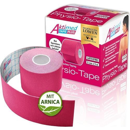 AKTIMED Tape Plus elast.m.Zusatzn.5cmx5m pink 1 ST
