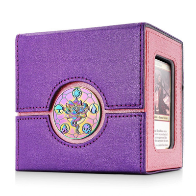 #ad Commander Deck Box for MTG with Metal Emblem Card Deck Box with Dice Tray H... $40.49