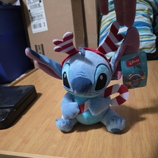 Disney Lilo  Stitch Holiday Christmas Candy Santa Plush 8" New Tags