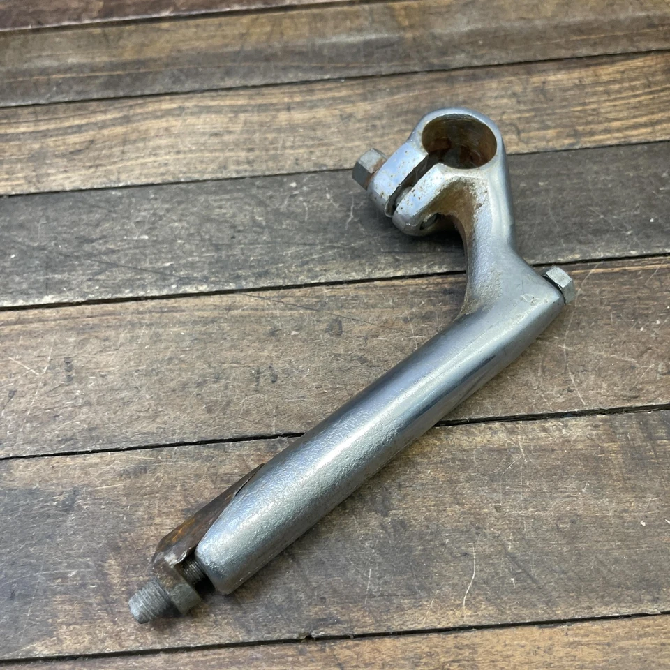 Vástago de pluma de bicicleta Schwinn de colección 21,1 mm 25,4 mm abrazadera acero 1966 cuello de cisne Foto 4 de 4