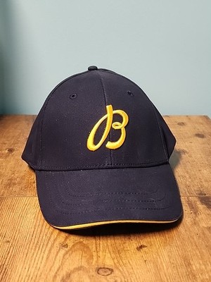 Breitling watches Hat Belt strapback adjustable Blue W/ Gold embroidered B logo