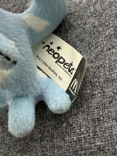 2004 McDonald's Neopets Cloud Techo Gecko Lizard Plush Toy Light Blue - Picture 6 of 6
