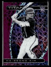 2021 Panini Chronicles Ha-Seong Kim #4 Titan Pink Pulsar