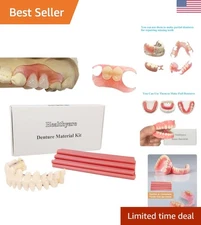 Flexible Denture Repair Kit for Full or Partial Teeth - Realistic & Durable