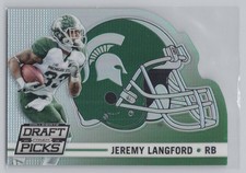 Jeremy Langford 2015 Prizm Collegiate Draft Picks Helmet Die-Cut  #21 Rookie RC