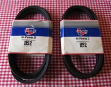 QTY OF 2 Gates Hi-Power II B92 Industrial Accessory Belt; 21/32" x 95" NEW