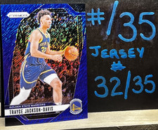 💥#/35 BLUE SHIMMER PRIZM JERSEY #32/35💥Trayce Jackson-Davis 2024-25 Prizm FOTL