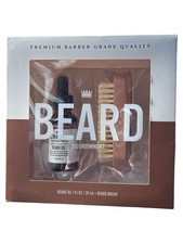 Cremo Bourbon Vanilla Beard Oil Grooming Set 1 OZ. Oil Beard Brush NEW SEALED