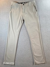 Kenneth Cole Tech Performance Golf Pants Men M Fit 32x29.5 Gray Moisture Wick
