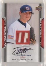 2009 Upper Deck USA Baseball Box Set /99 Tony Wolters #USA-86 Patch Auto 0b2