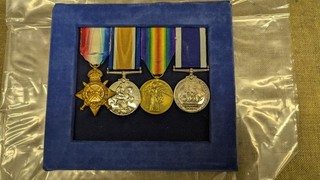 Military Medals WWI Petty Officer Rigger George Mickels Royal Navy Medals