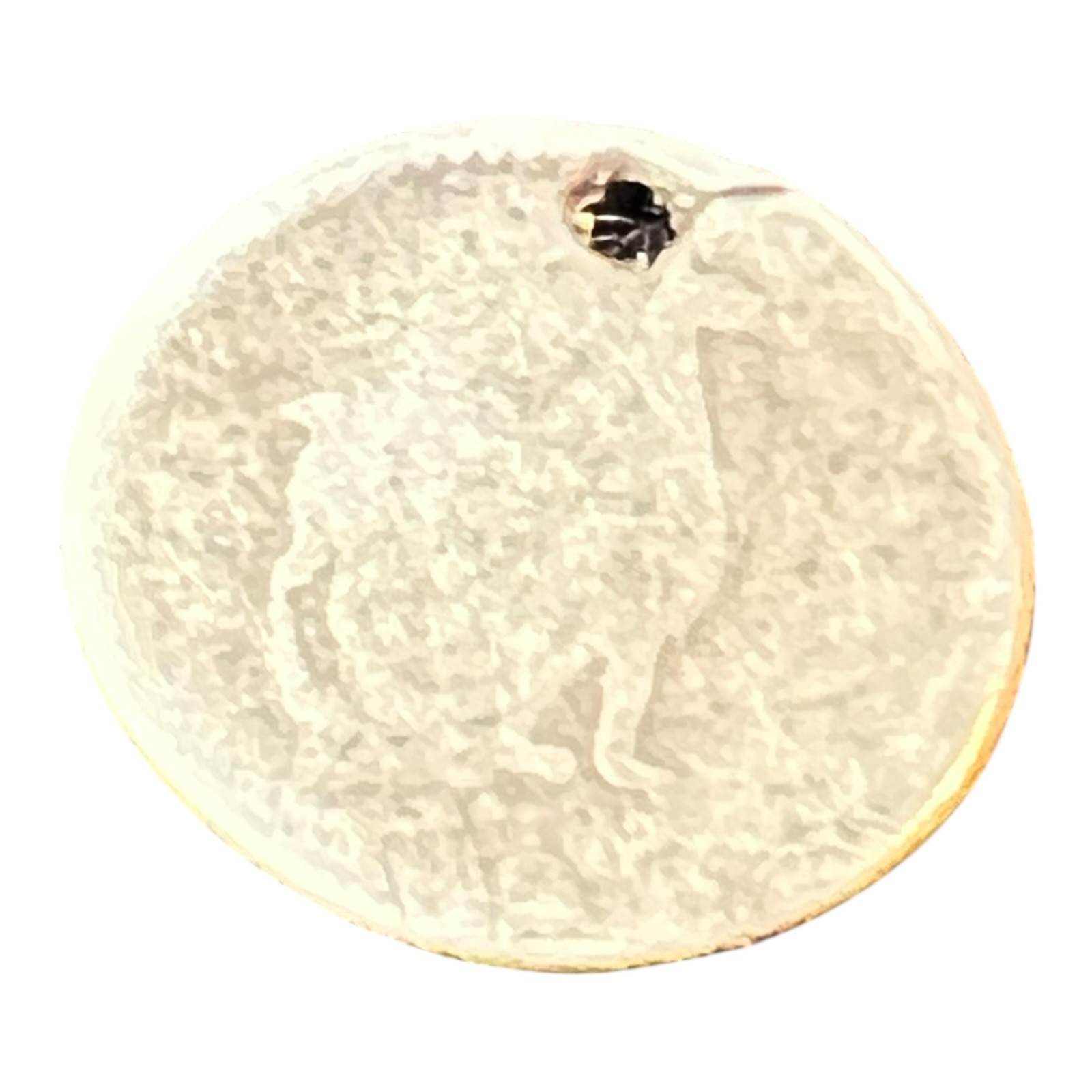 1845 1/4 Real Peru Lima Silver Coin Llama - Holed C13