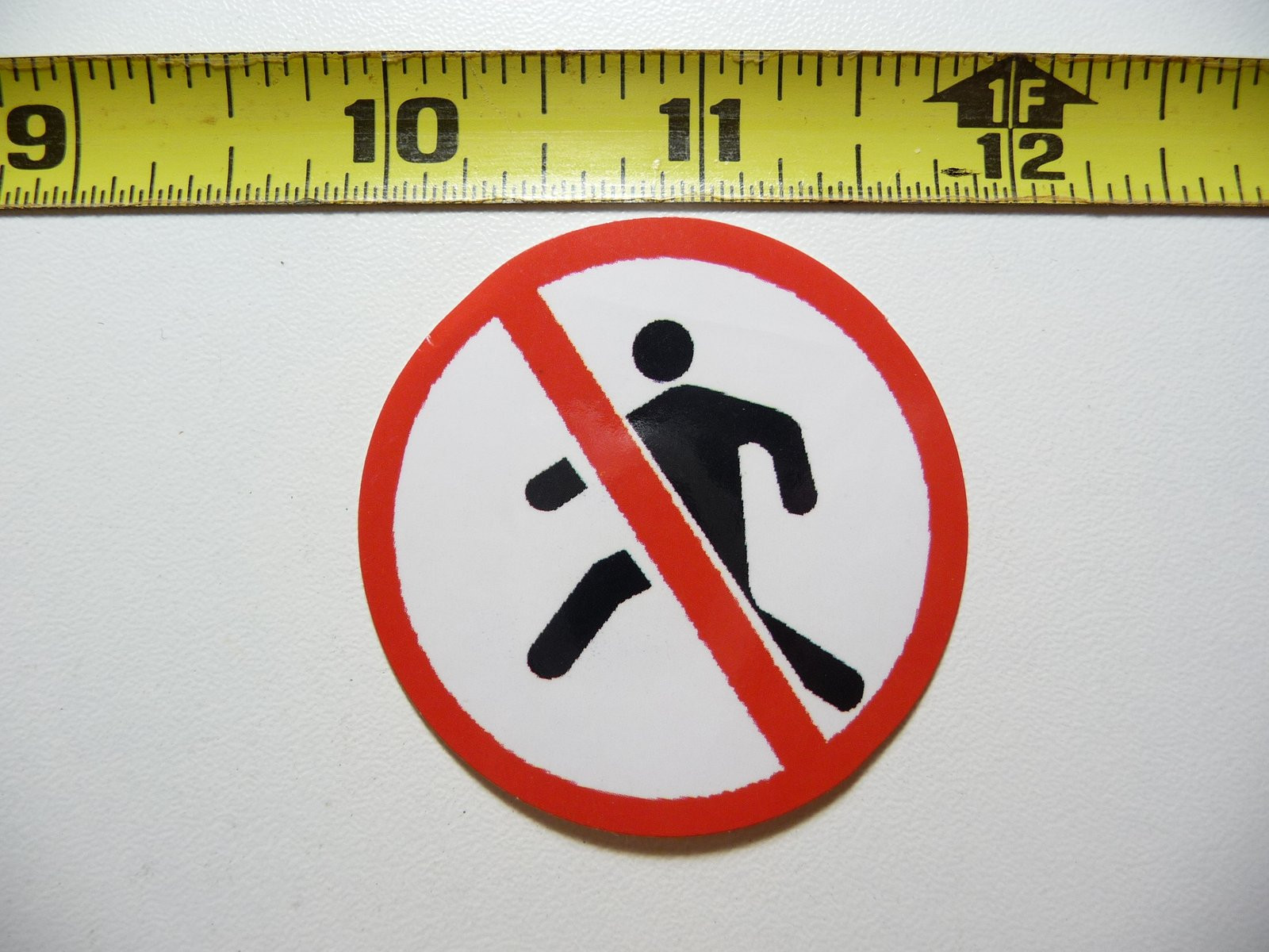 No Running Decal Sticker for Job Occupation Work Prohibited Areas