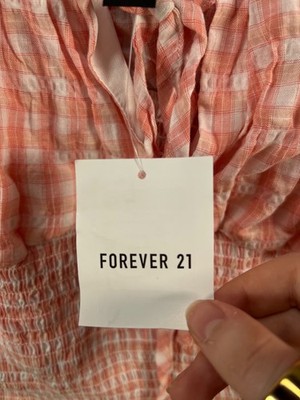 strapless open back dress Forever 21 Striped Maxi Dress-Size Small – Second Bite main image 1