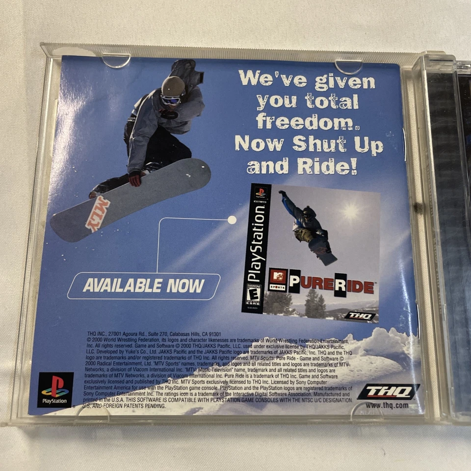 WWF Smackdown 2 Know Your Role Sony PlayStation 1 Complete CIB. Tested PS1 - Image 3 of 4