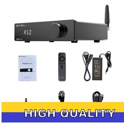SMSL A50 PRO PC Desktop Audio Amplifier Bluetooth5.0 with 5 EQ Pre-sets id89