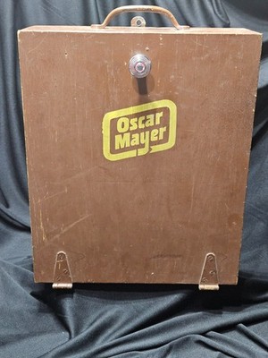 Vintage Oscar Mayer Wood Salesman Sample Case MCM Advertising Box