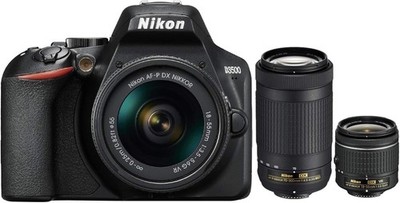 Nikon D3500 24.2MP with 18-55mm DSLR Camera (w/ lens and cleaning supplies).