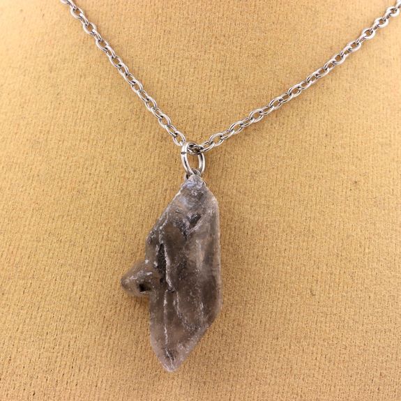 Pendentif en Gypse de Marcieu d'Exception, Bijou Minéral 18 ct - 2