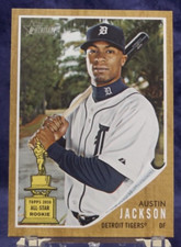 2011 Topps Heritage #335 - Austin Jackson Rookie - Detroit Tigers  - Near Mint
