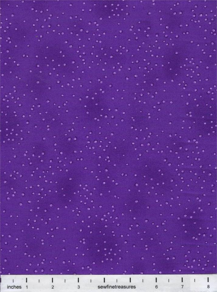 Laurel Burch Basics Droplet Purple Tone-on-tone Fabric By the FQ - 1/4 YD - Image 4 of 4