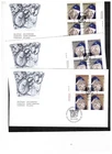 CANADA  1995 3 CHRISTMAS  BLOCKS  MNH on 3 FDC #1585-7  cat $16. BOX 507