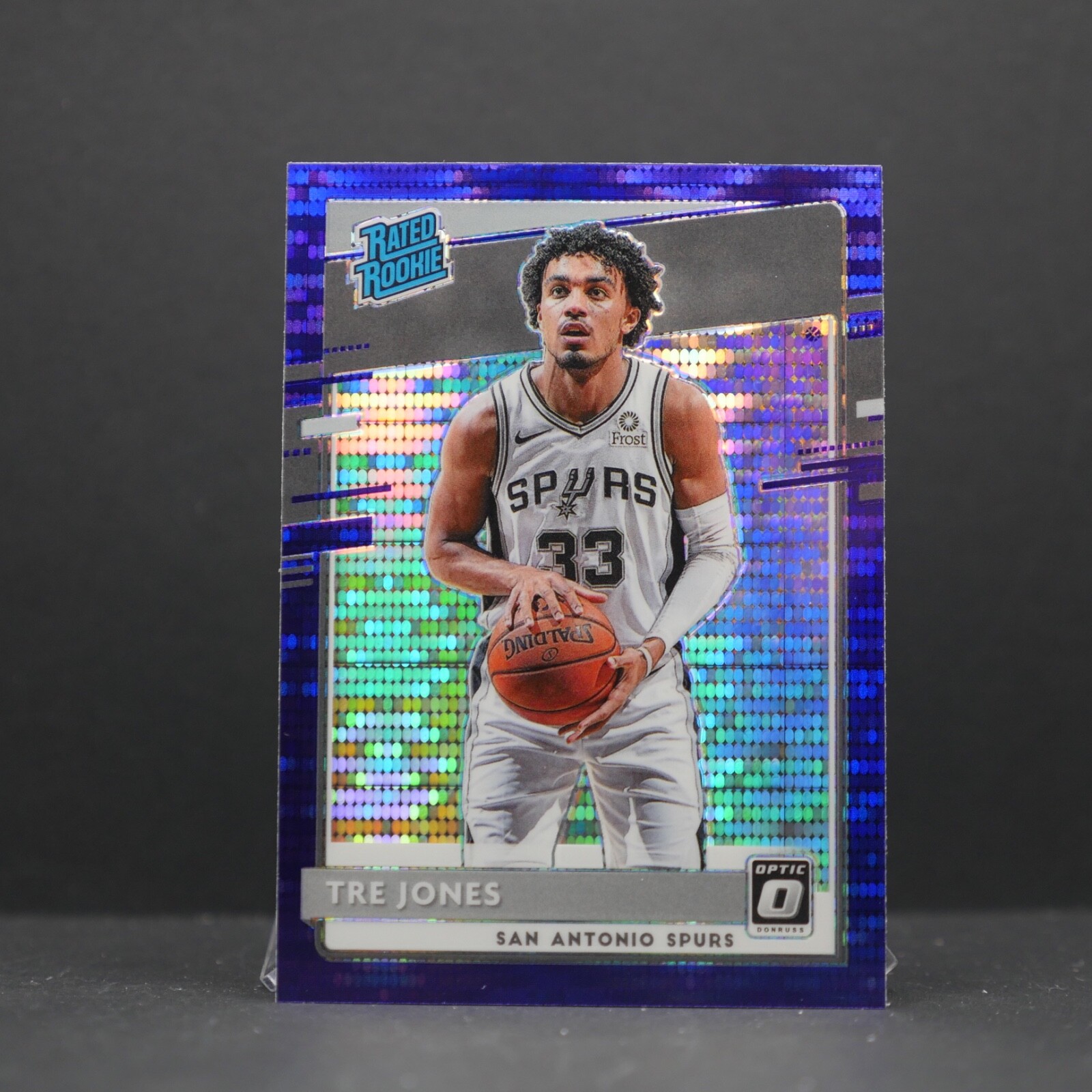 2020-21 Donruss Optic TRE JONES Rated Rookie Purple Pulsar Prizm #188 RC