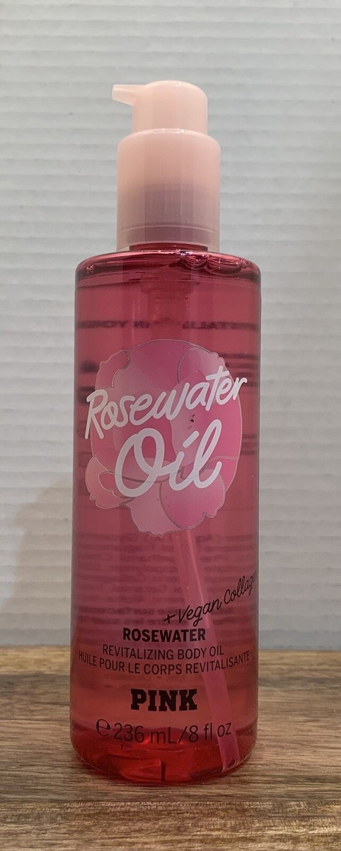 Victoria's Secret PINK Rosewater Revitalizing Body Oil ~ 8 fl.oz