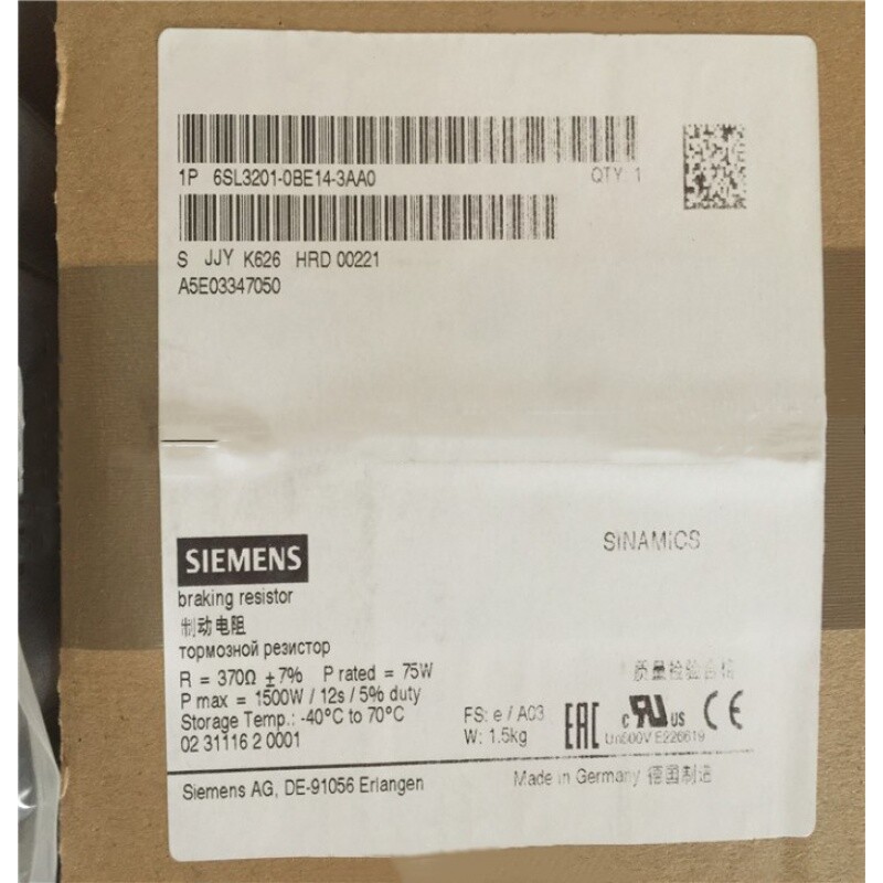 SIEMENS 6SL3201-0BE14-3AA0 6SL32010BE143AA0 NEW IN BOX FREE FEDEX SHIPING