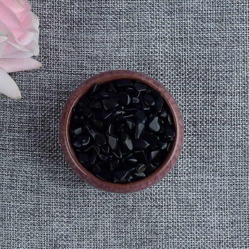 Black Obsidian Crystal Chips BULK 100g-1kg A Grade Natural Gemstone Mini Crystal - Picture 12 of 12