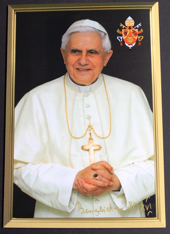 10 x Autogrammkarte Faksimile DIN A5 Papst Benedikt XVI. - Bild 2 von 2