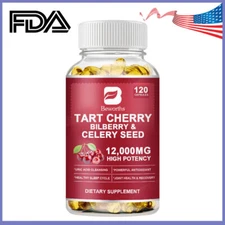 Tart Cherry Extract Capsules |  Joint Support | Powerful Uric Acid Cleanse
