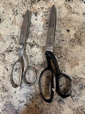 (2) Vintage Wiss Pinking Zigzag Shears Scissors Made In USA 2 Sets