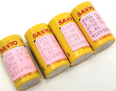 Vintage Sanyo 1700SCE 4cell pack with NOS Race Prep Wire and braid