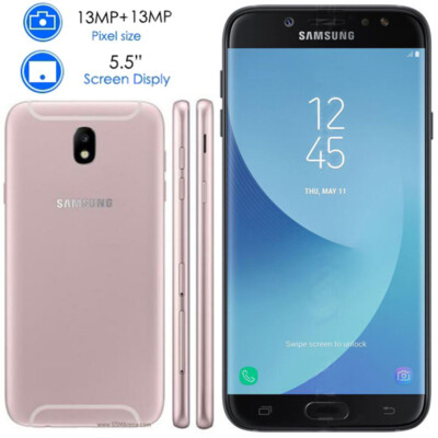 Samsung Galaxy J7 (2017) J730F 16GB 2-SIM 5.5" 13MP Unlocked Smartphone ...