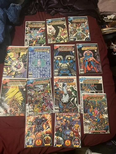 CRISIS ON INFINITE EARTHS #1-12 6 7 8 Flash Supergirl FULL RUN LOT
