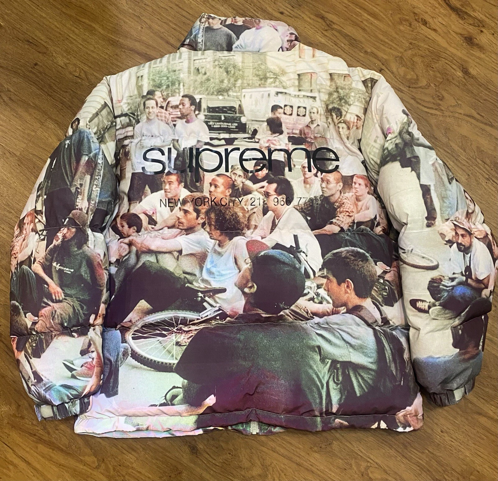 Doudoune réfléchissante Supreme Lafayette OG Skateboard Crew XL 100% authentique