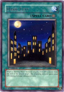 Dark City - POTD-EN048 - Rare - 1st Edition x3 - Lightly Played